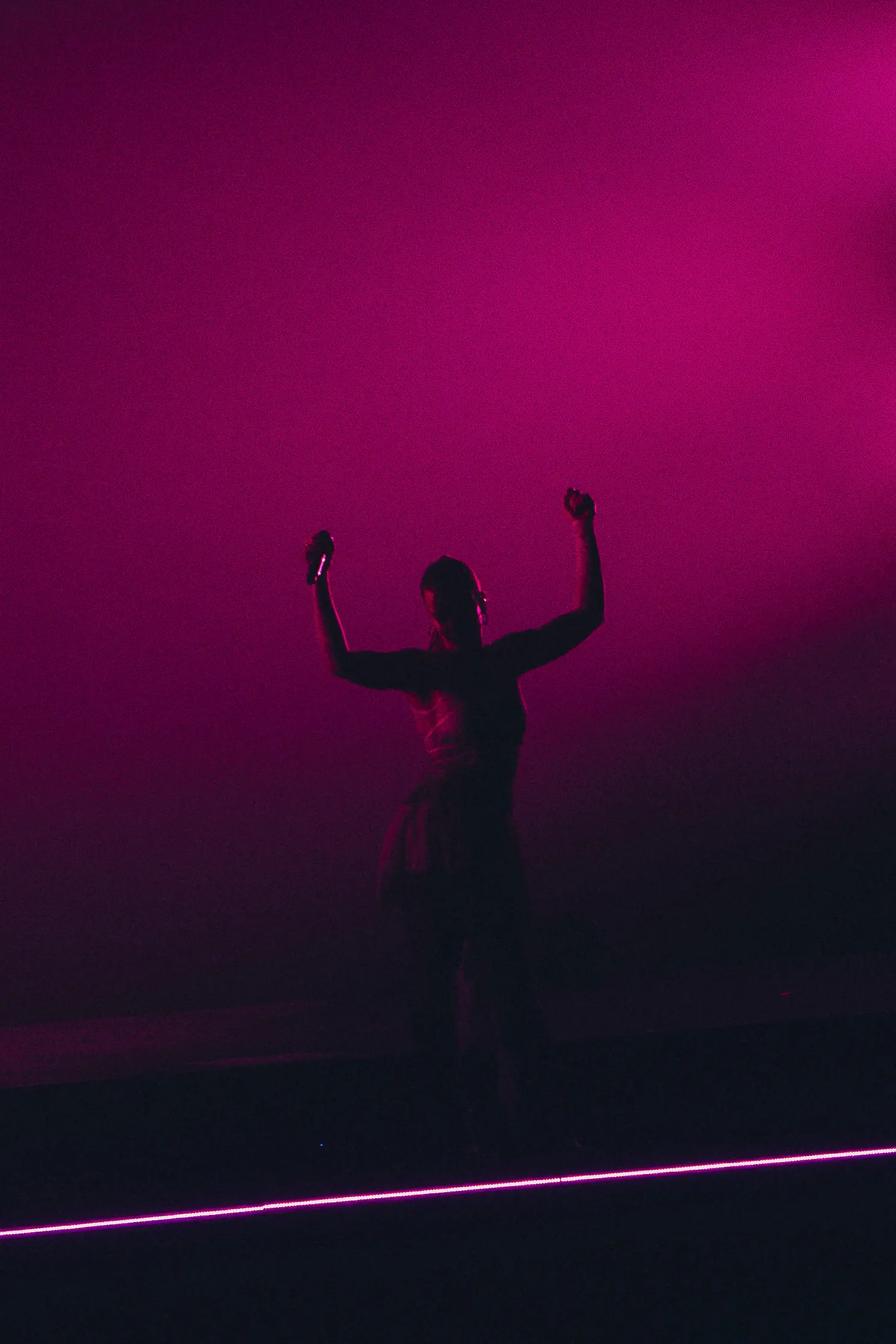 Live shot of Becky Hill