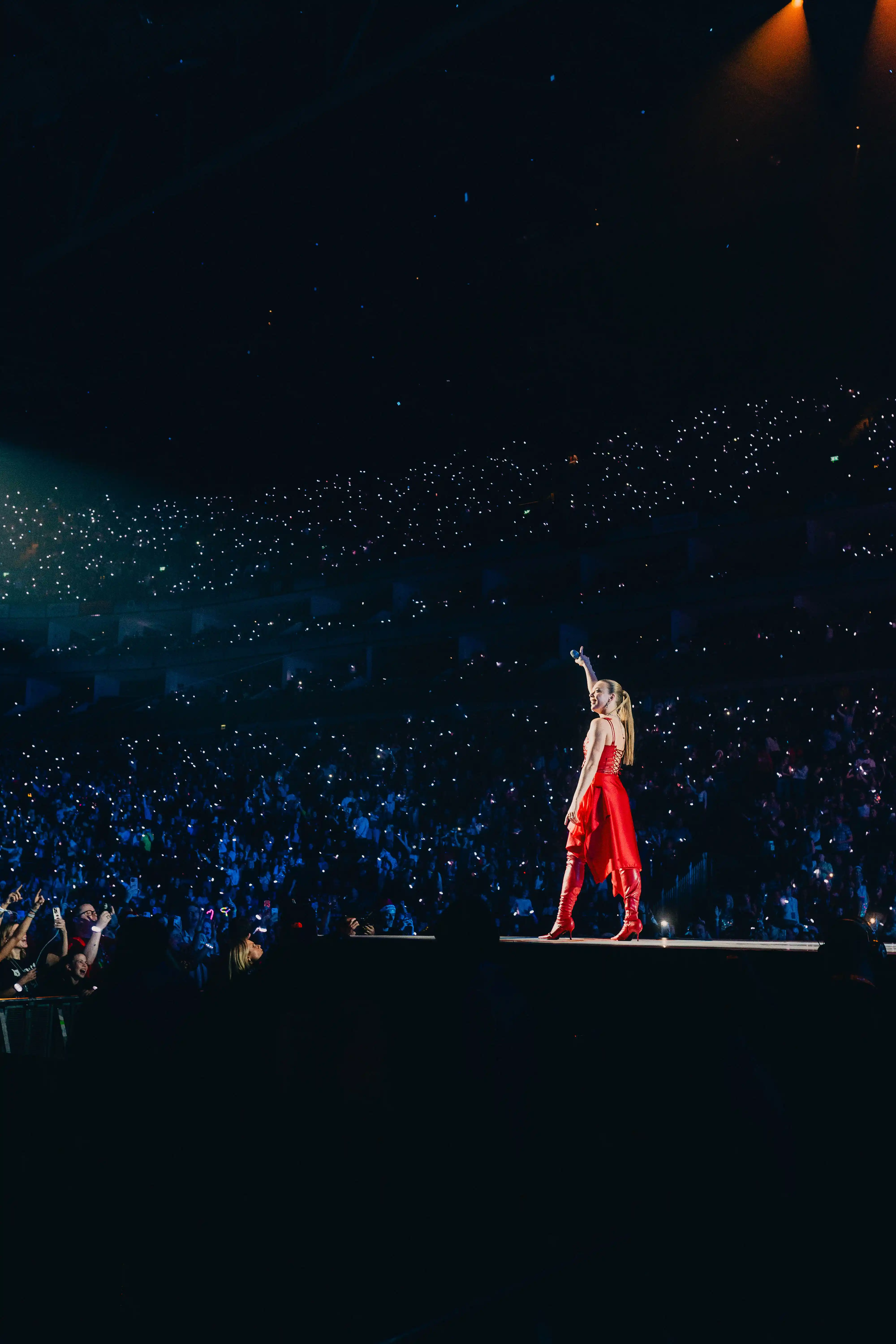 Live shot of Becky Hill