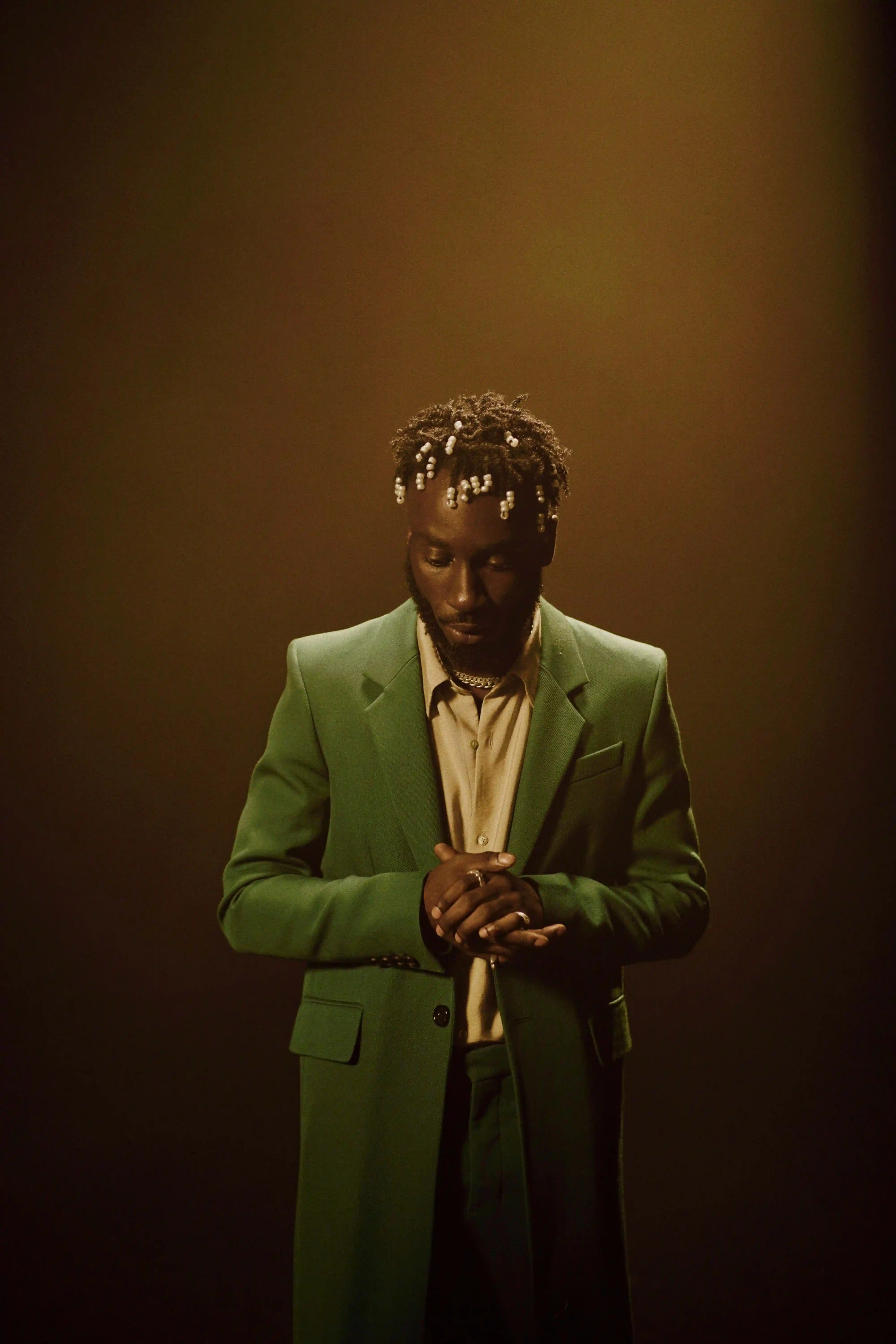 BTS studio shot of Kojey Radical