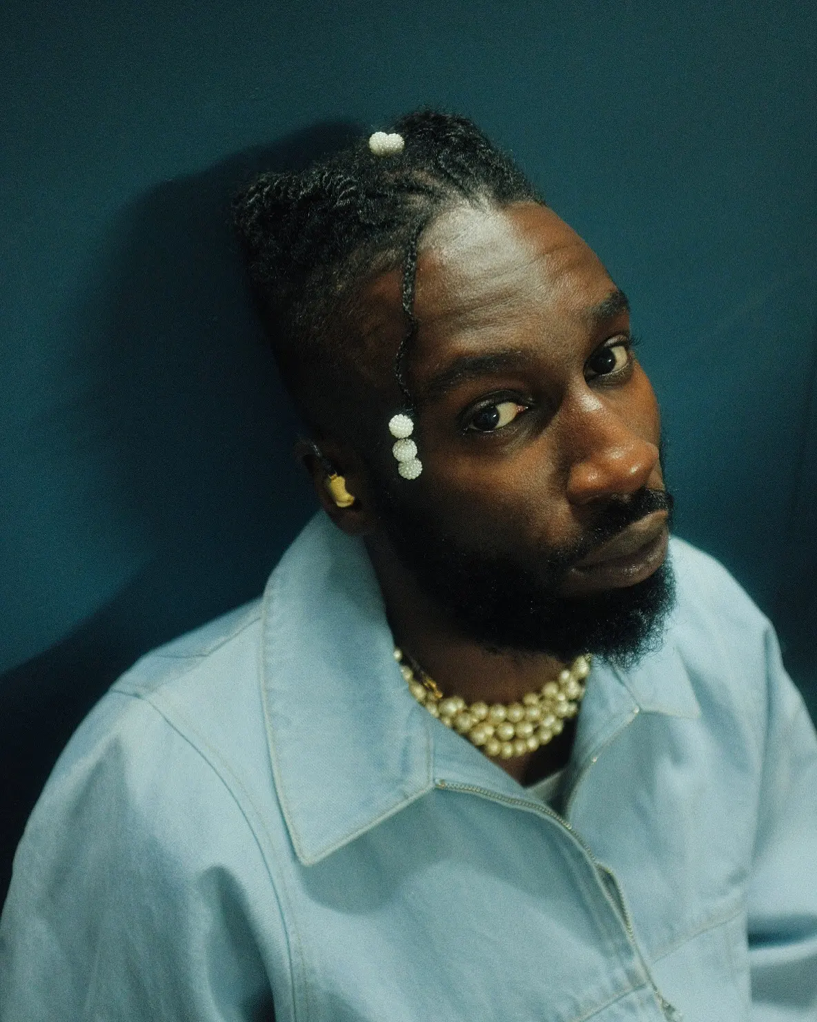 Candid portrait of Kojey