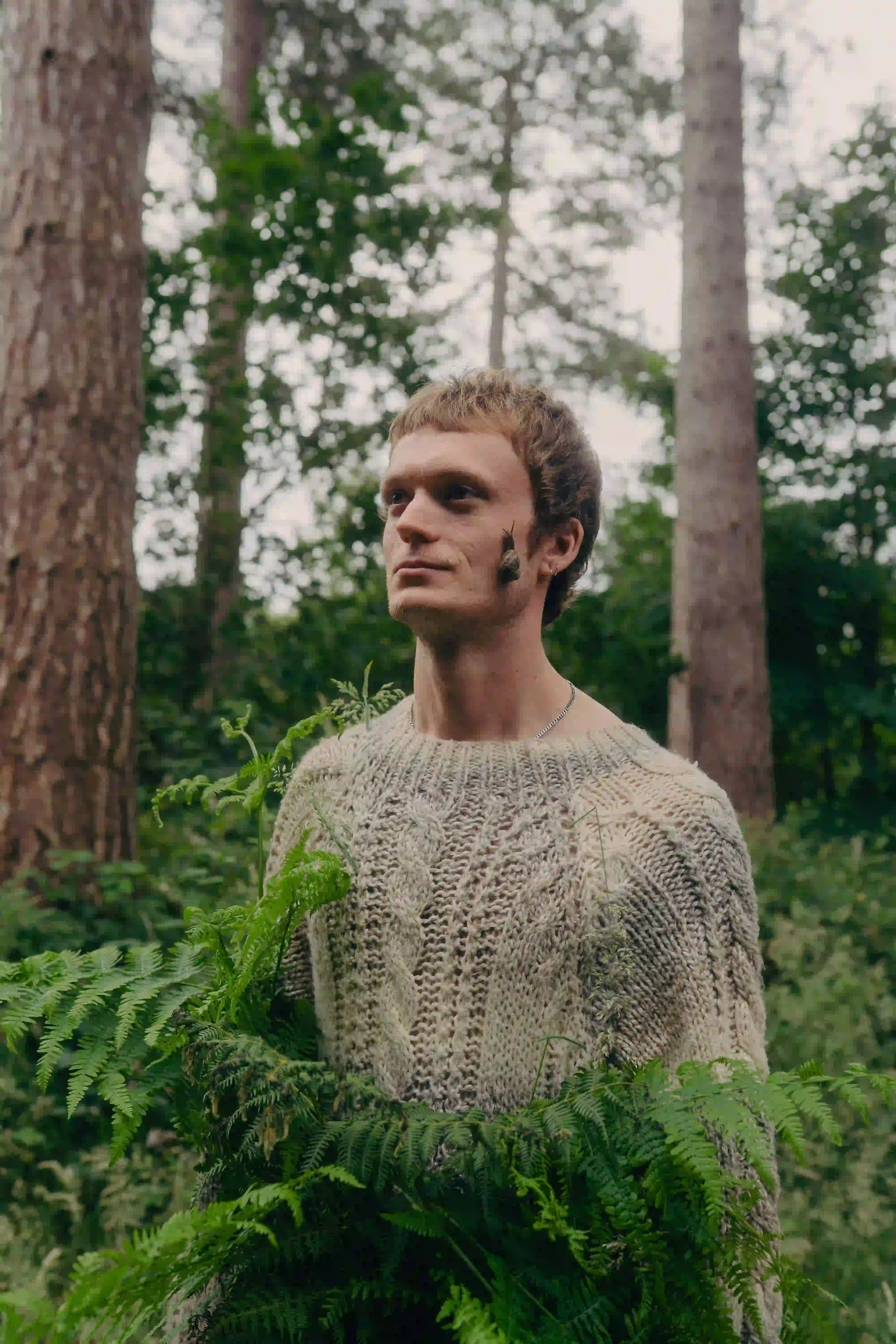 Portait of T.Evann in woods 